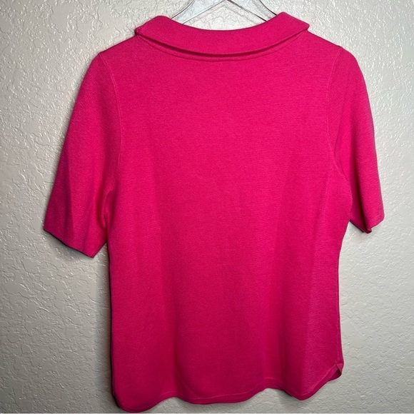 Talbots Pink Short Sleeve Sweater Top - Picture 5 of 8